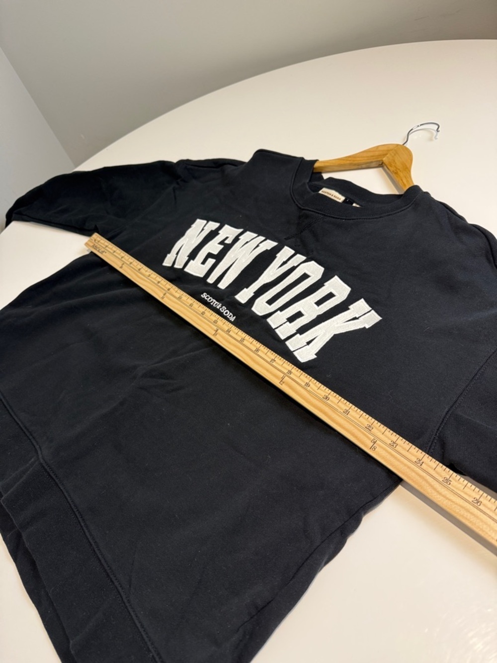 Scotch & Soda Black Crewneck New York Sweatshirt - Picture 4 of 6